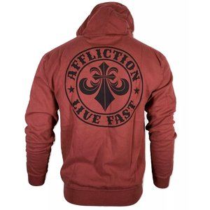 AFFLICTION Men's HOODED SWEATSHIRT DIVIO L/S